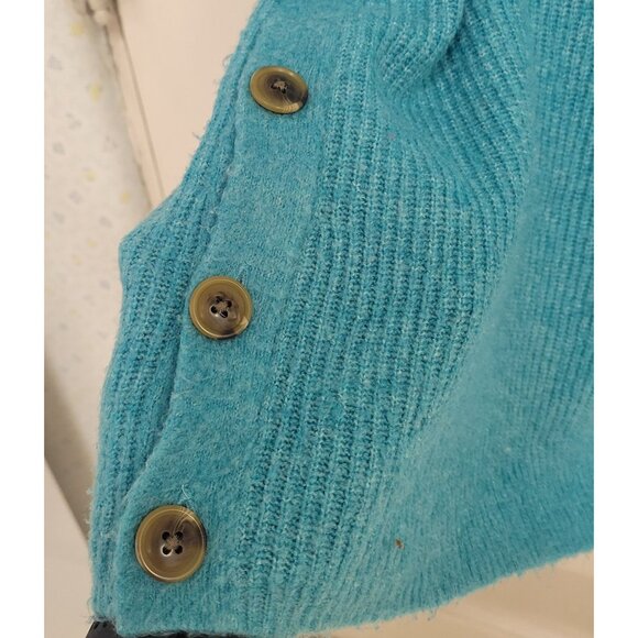 Talbots longsleeve boat neck pull over Sweater size medium blue - Picture 4 of 8